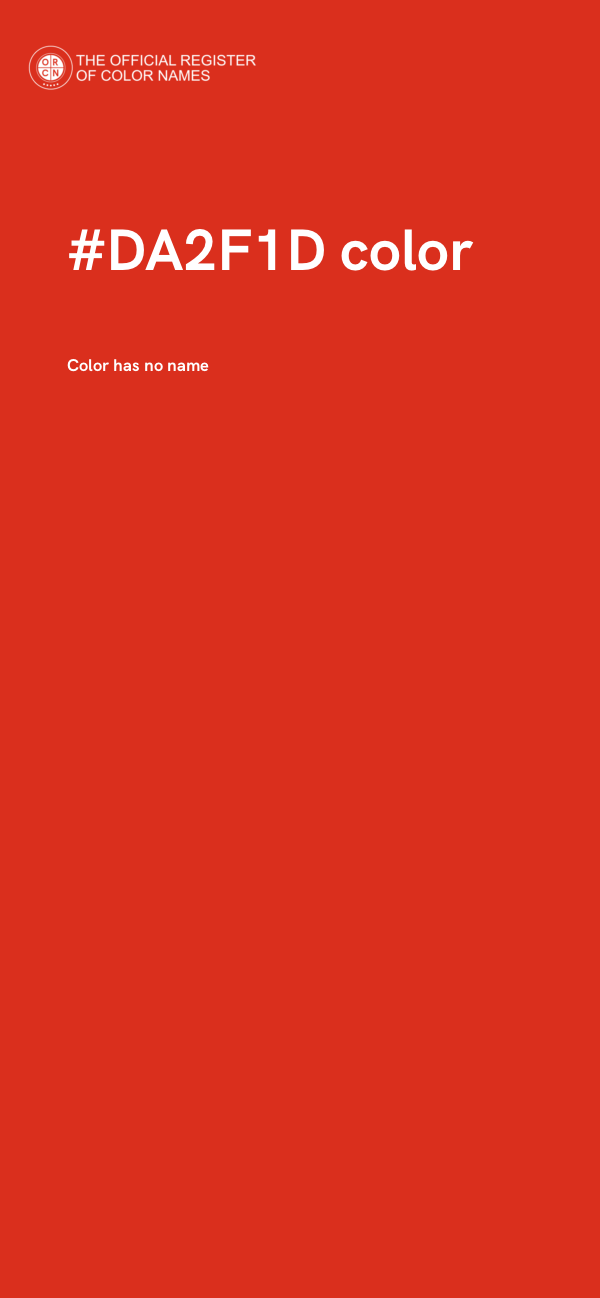 #DA2F1D color image