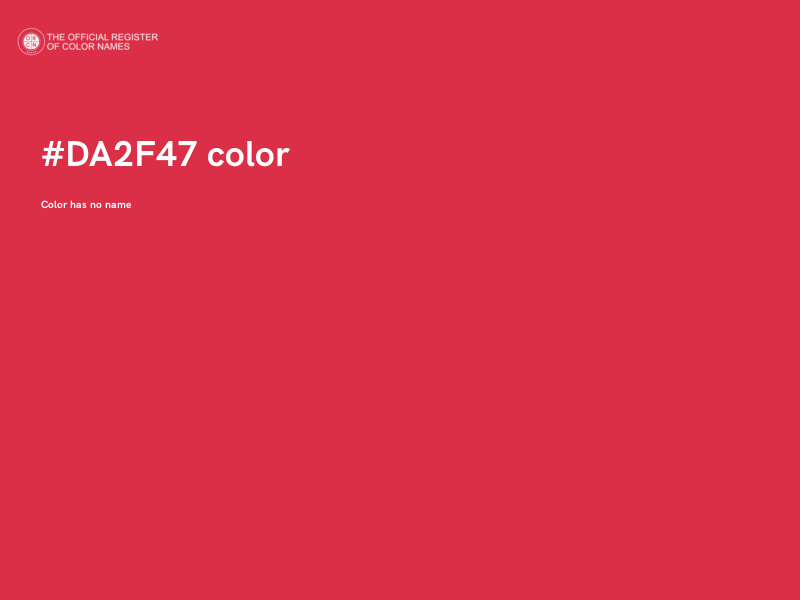 #DA2F47 color image