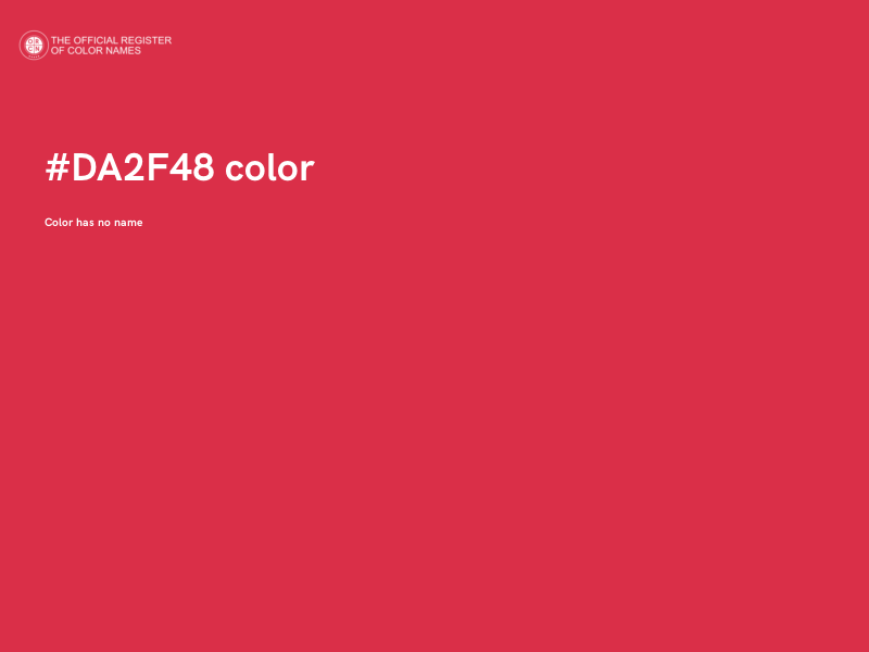 #DA2F48 color image