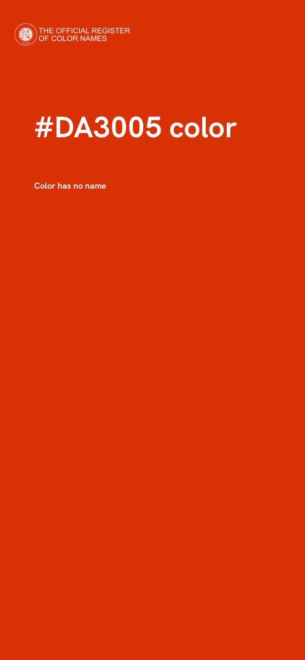 #DA3005 color image