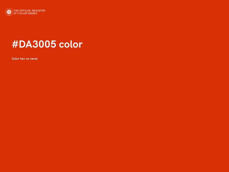 #DA3005 color image