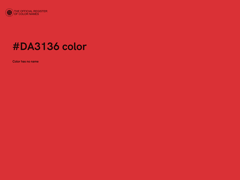 #DA3136 color image