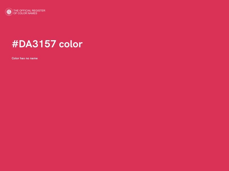 #DA3157 color image