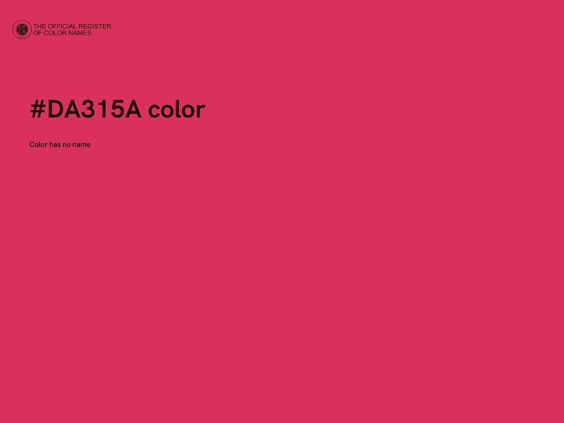 #DA315A color image