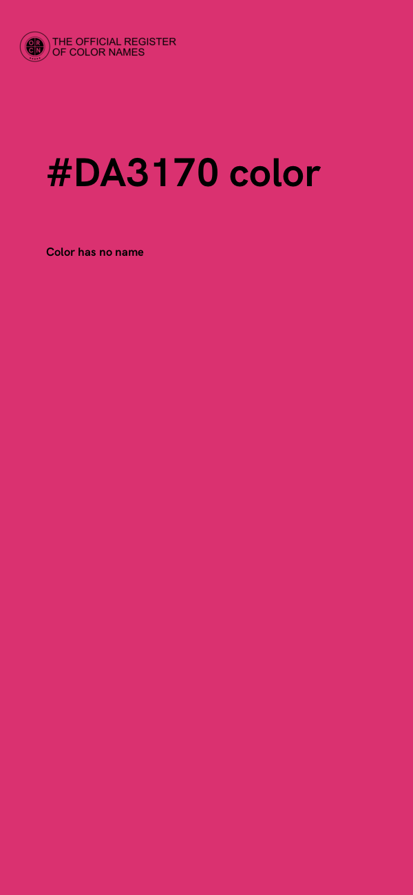 #DA3170 color image
