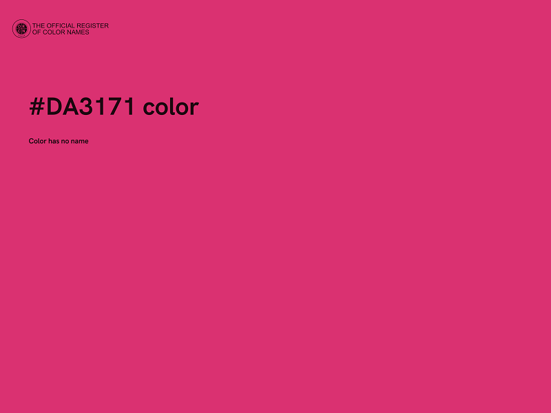 #DA3171 color image