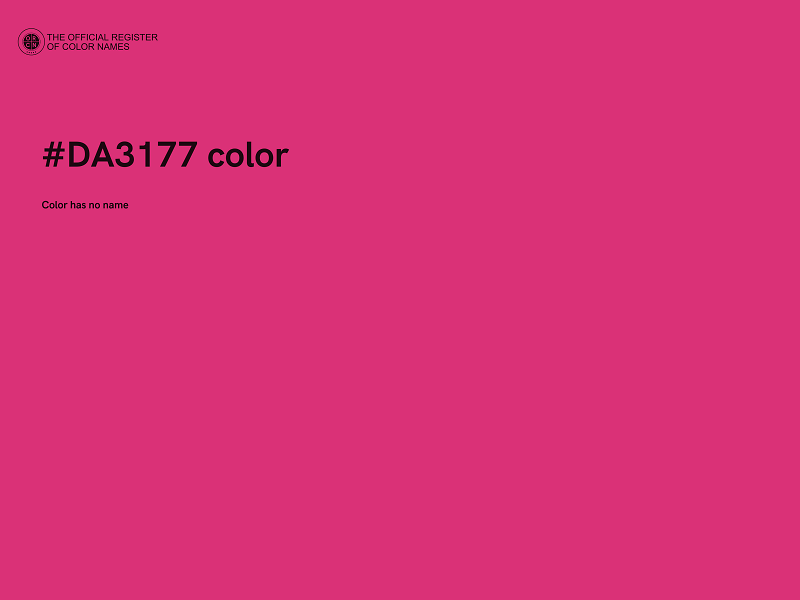 #DA3177 color image