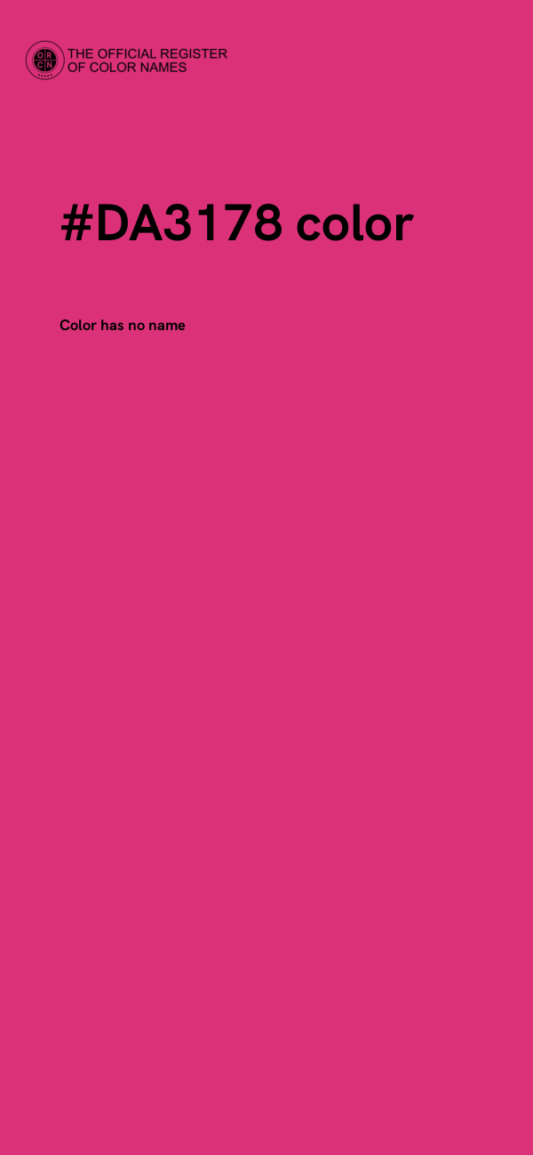 #DA3178 color image