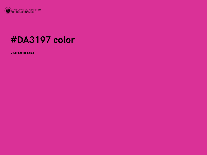 #DA3197 color image