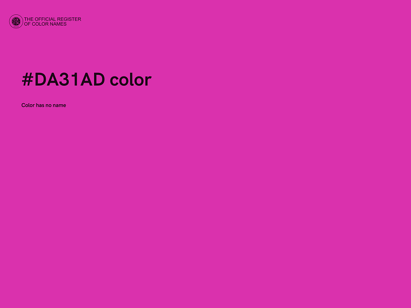 #DA31AD color image