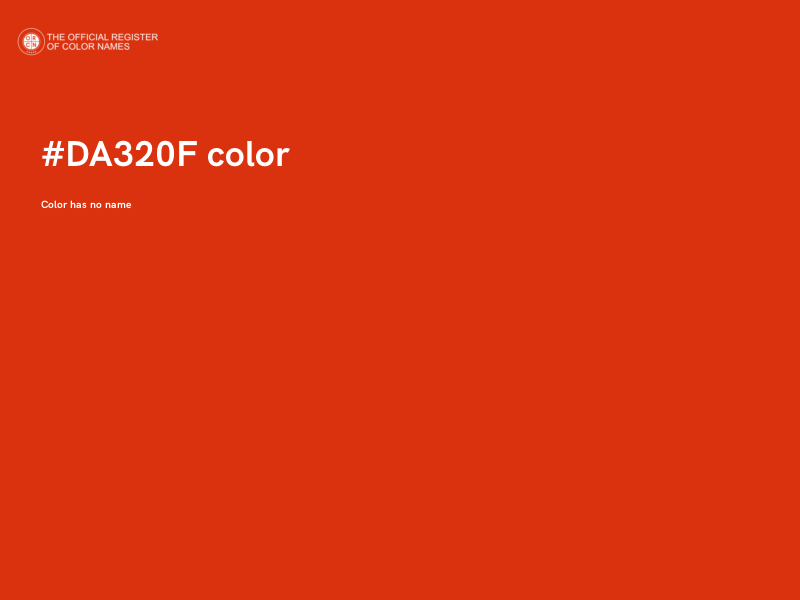 #DA320F color image