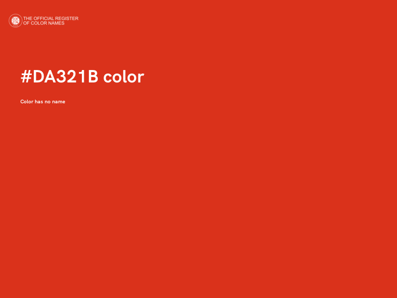 #DA321B color image