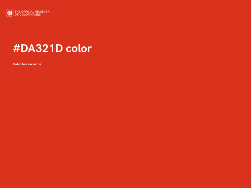 #DA321D color image