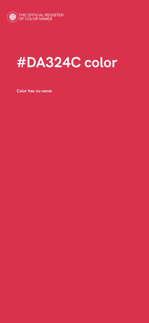 #DA324C color image