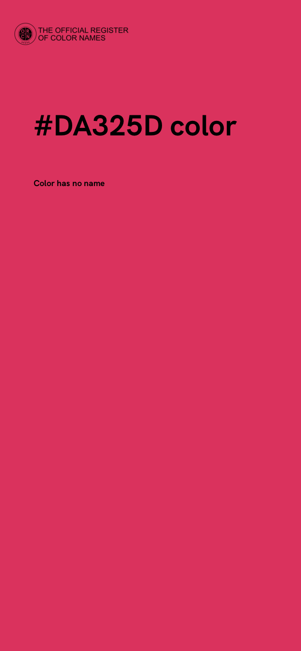 #DA325D color image