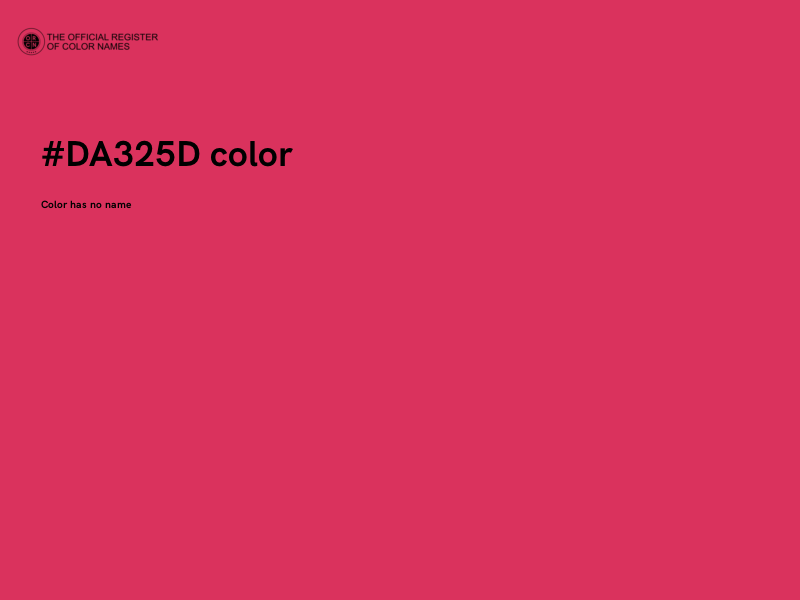 #DA325D color image