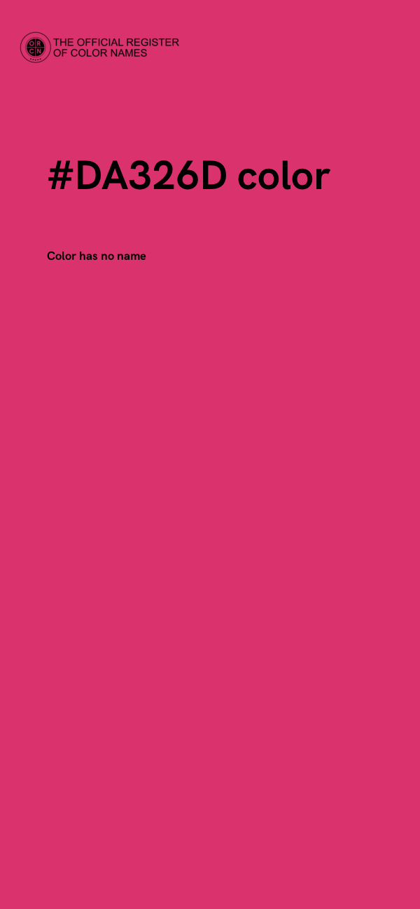 #DA326D color image