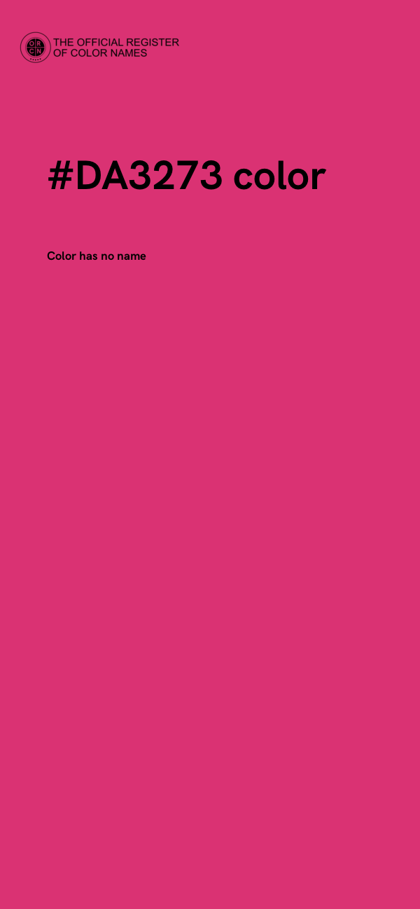 #DA3273 color image