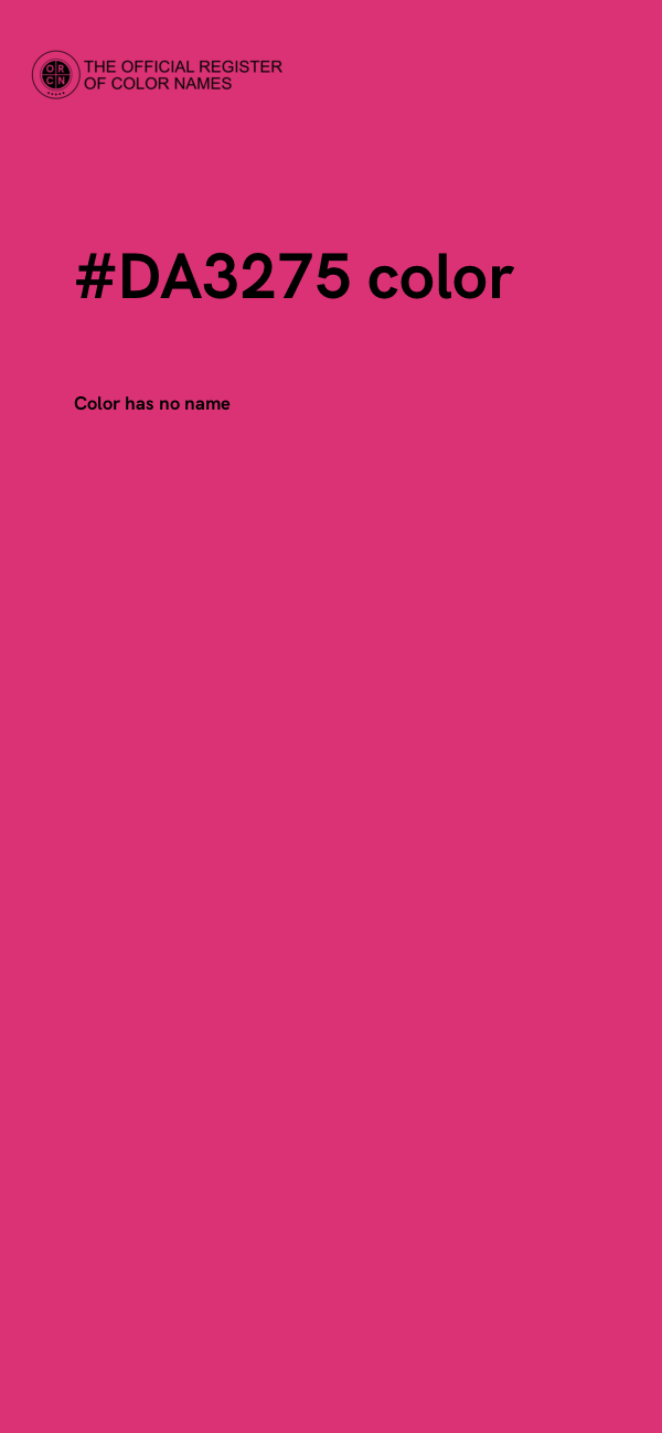 #DA3275 color image