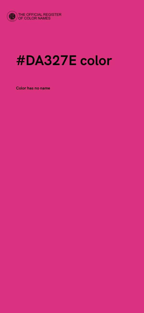 #DA327E color image