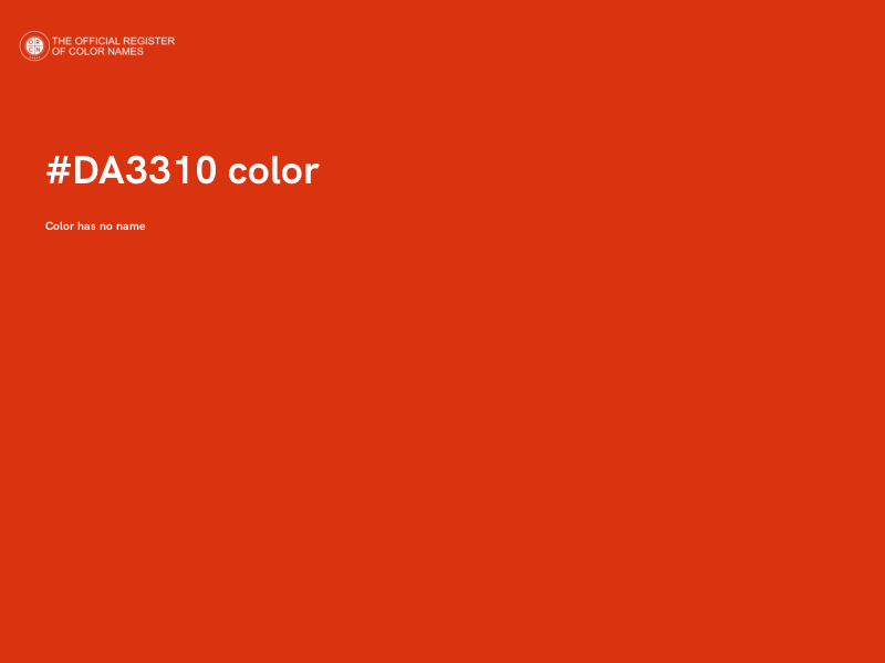 #DA3310 color image