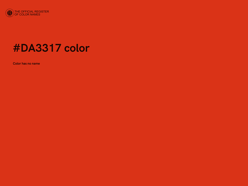 #DA3317 color image