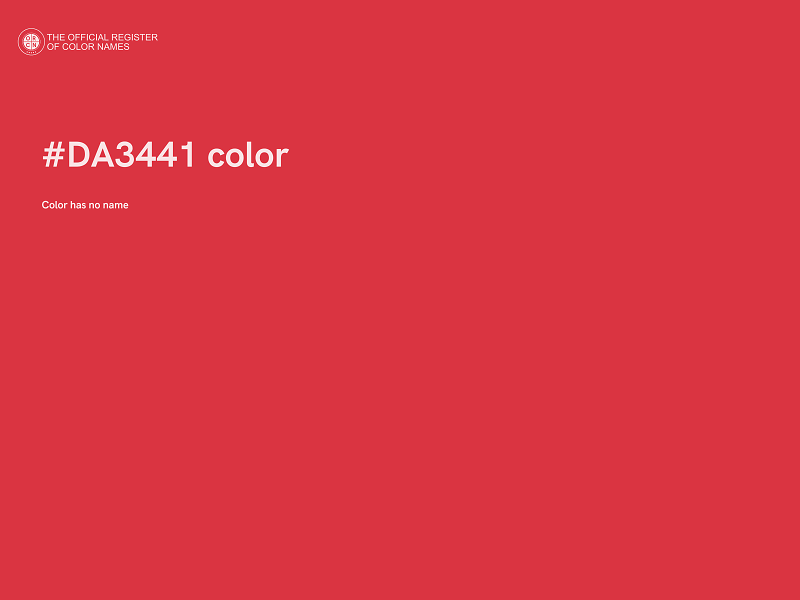 #DA3441 color image