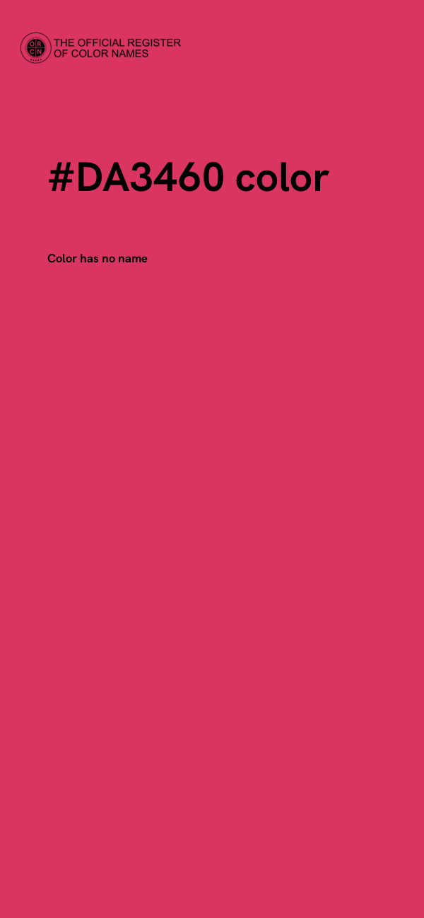 #DA3460 color image