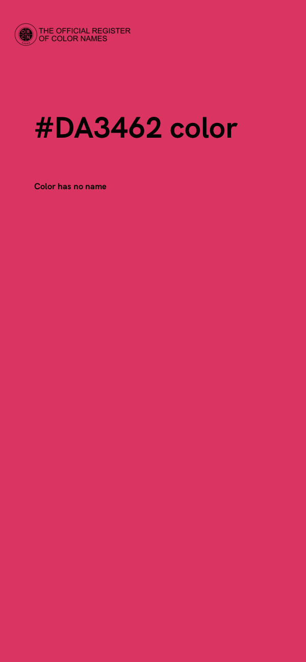 #DA3462 color image