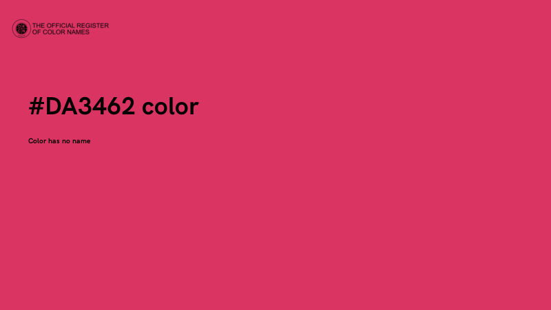 #DA3462 color image
