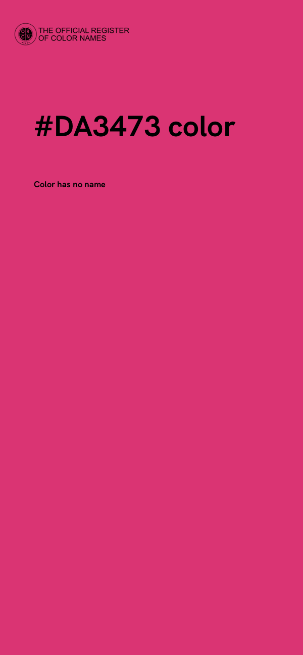 #DA3473 color image