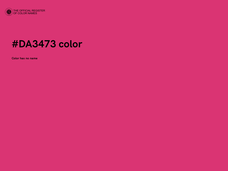 #DA3473 color image