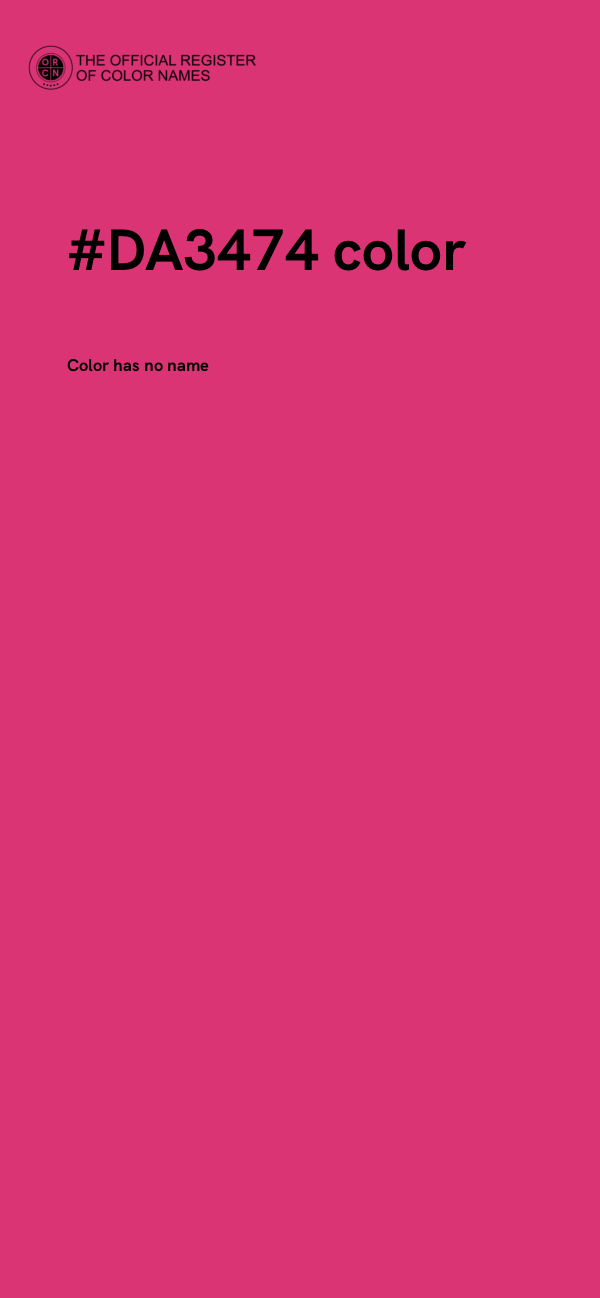 #DA3474 color image