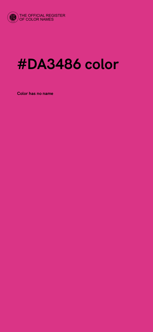 #DA3486 color image