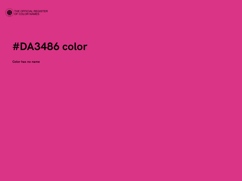#DA3486 color image