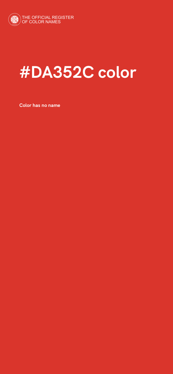 #DA352C color image