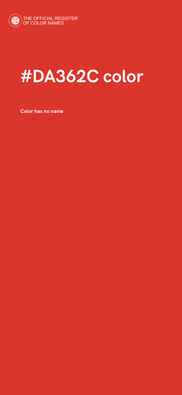 #DA362C color image