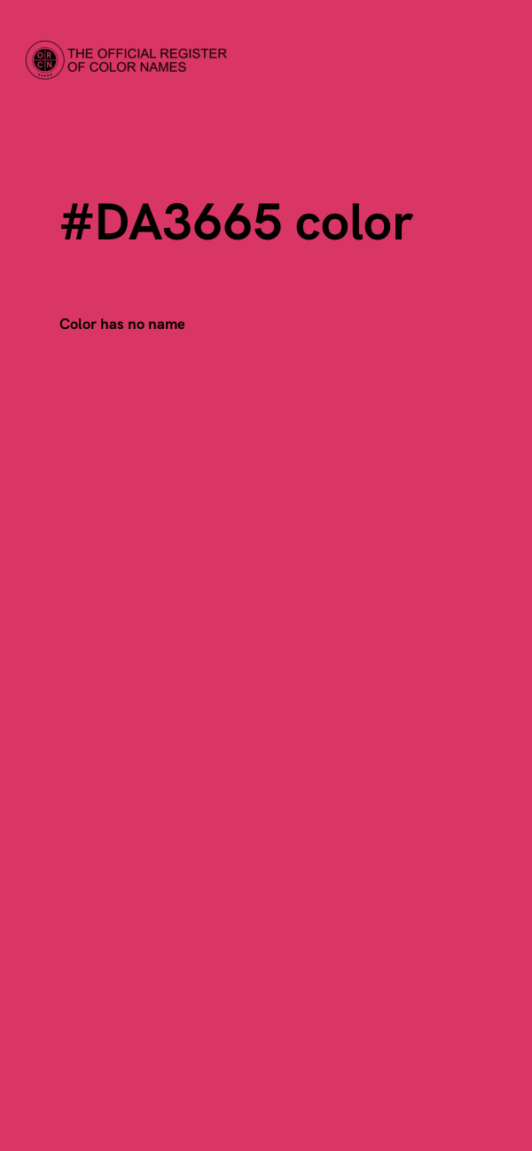 #DA3665 color image