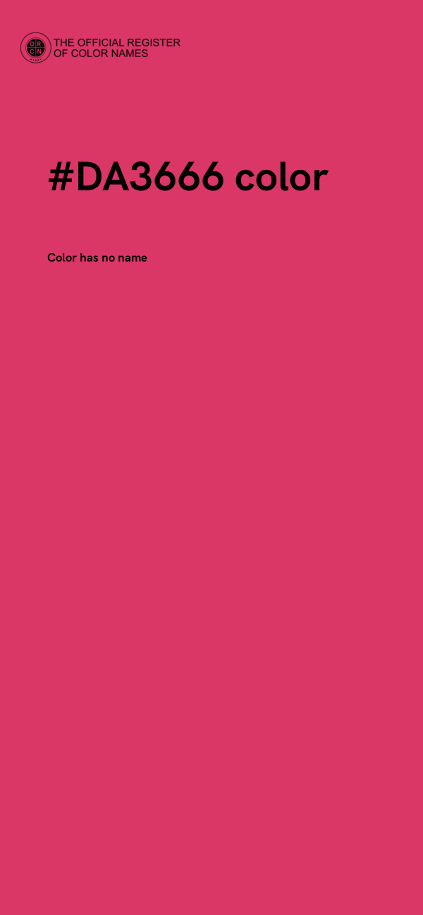 #DA3666 color image