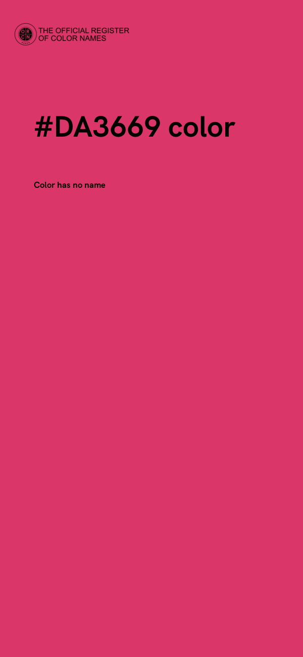 #DA3669 color image