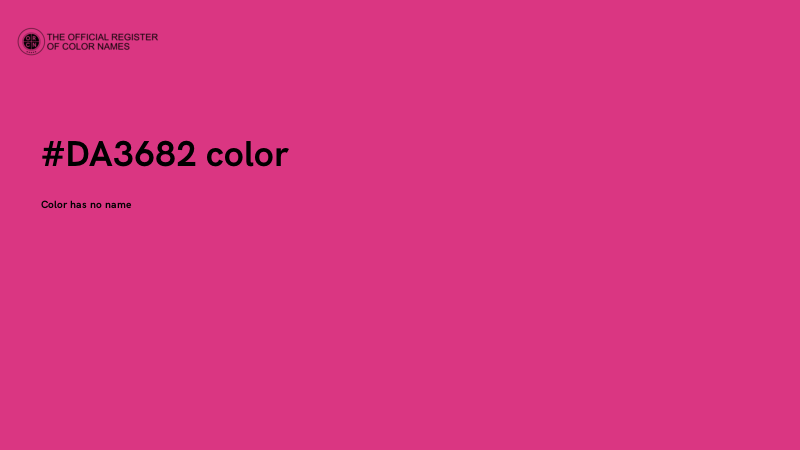#DA3682 color image
