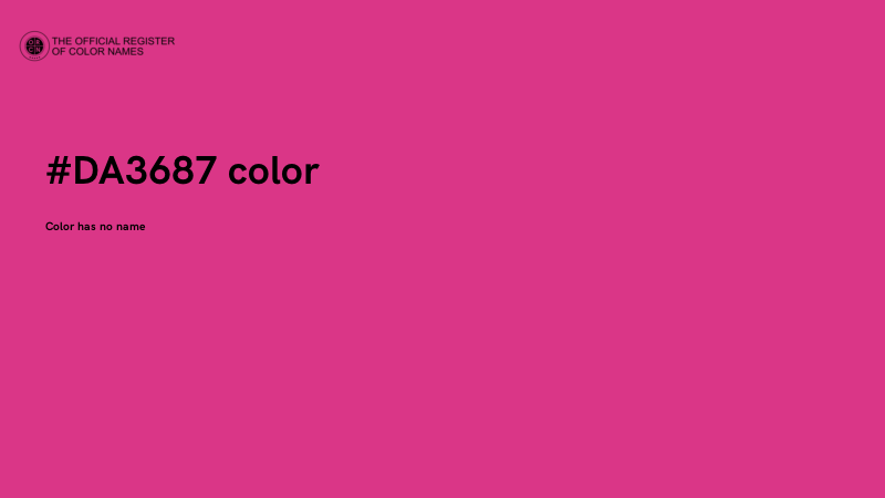 #DA3687 color image