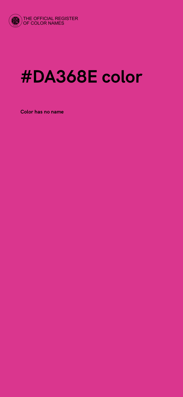 #DA368E color image