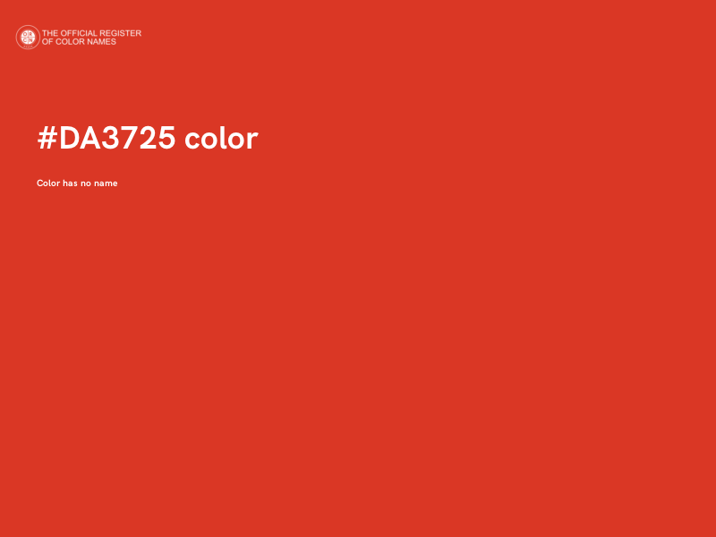 #DA3725 color image