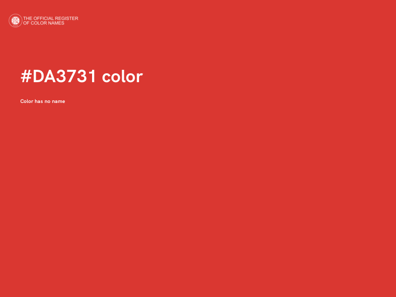 #DA3731 color image