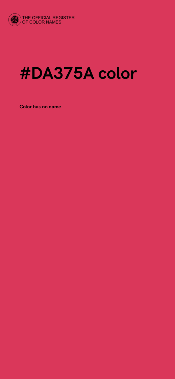 #DA375A color image
