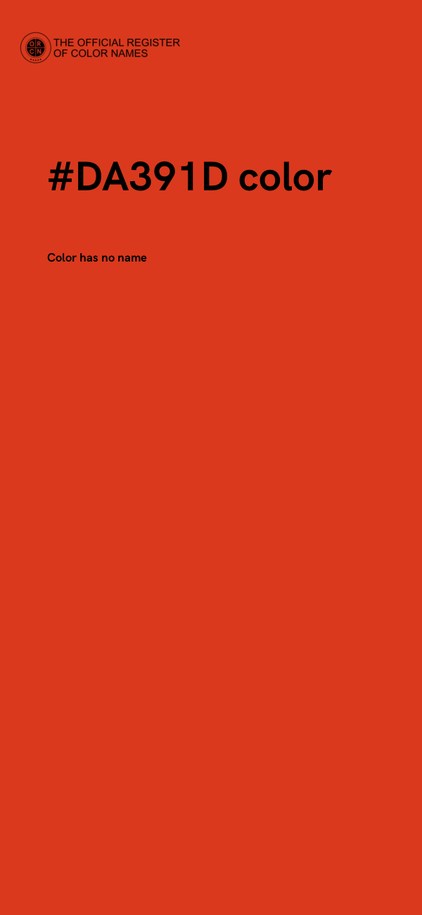 #DA391D color image