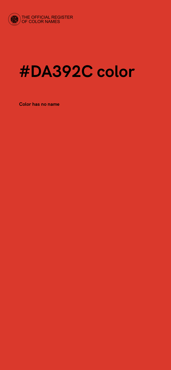 #DA392C color image