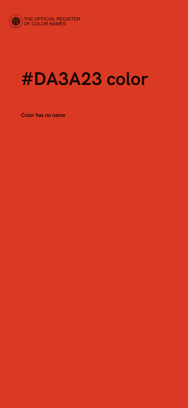 #DA3A23 color image