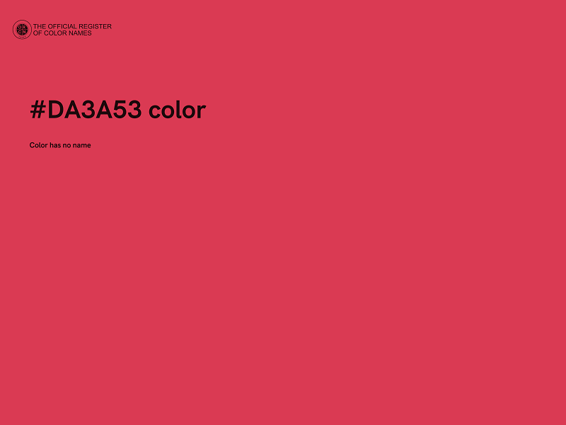 #DA3A53 color image